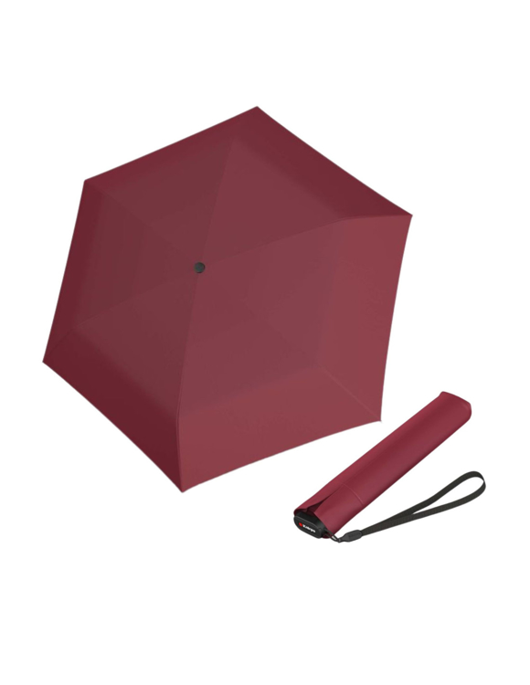 Obrázok z Knirps US.050 ultra light slim manual Bordeaux - lehký skládací plochý deštník bordó (vínová)