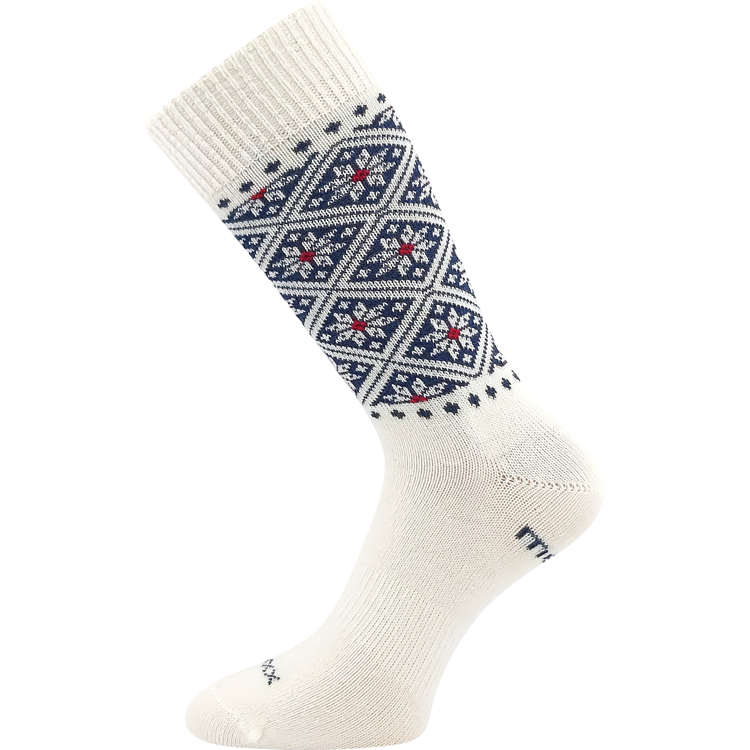 Obrázok z VOXX Ponožky dámské silné NORDKAPP z merino a s ionty stříbra SMETANOVÉ