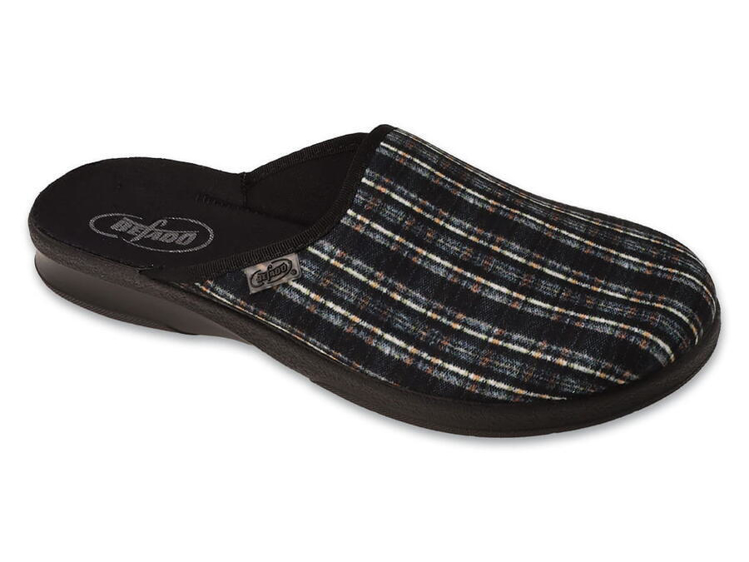 Obrázok z BEFADO 548M045 pánské pantofle LEON ZŠ černé