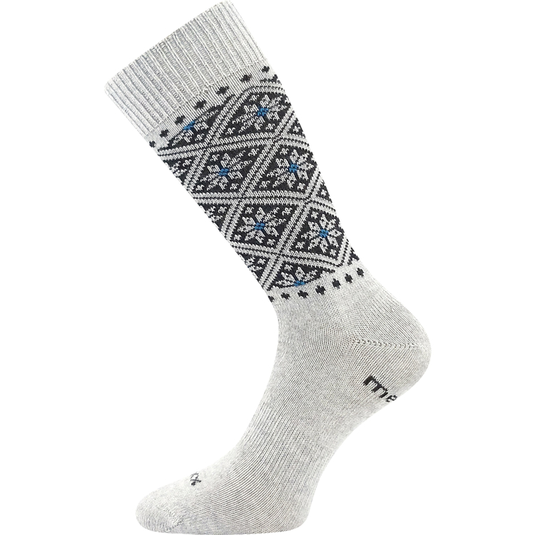 Obrázok z VOXX Ponožky dámské silné NORDKAPP z merino a s ionty stříbra SVĚTLE ŠEDÉ