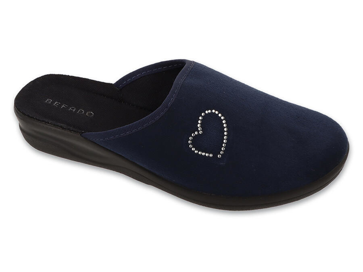 Obrázok z BEFADO 551D014 pantofle HOME GO tm. modré