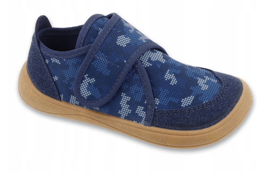 BEFADO 140X001 boty BAREFOOT modrý maskáč 26 140XY001_26