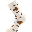 Obrázok z BOMA Ponožky dětské froté SIBIŘ 08 s obrázky DÍVČÍ (3 páry)
