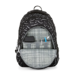 Obrázok z Bagmaster DIGITAL 23 A studentský batoh - černo bílý Černá 34 l