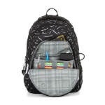 Obrázok z Bagmaster DIGITAL 23 A studentský batoh - černo bílý Černá 34 l