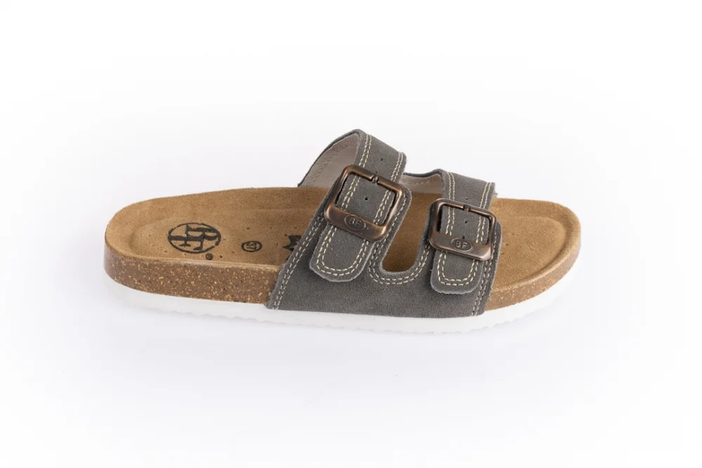 BF BY-213-12-99 Dámske šľapky v šedej farbe 37