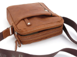 Obrázok z Kožená crossbody taška BHPC Explore M+ BH-382-75 tabak 3 L