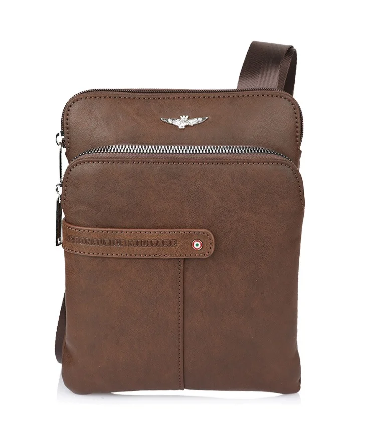 Taška cross Aeronautica Militare Fly M AM-390-25 hnedá 2 L