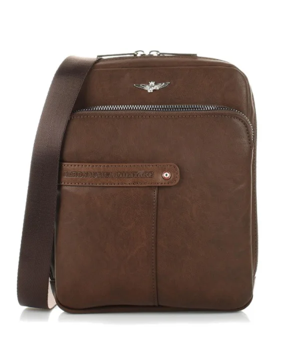 Taška cross Aeronautica Militare Fly L AM-391-25 hnedá 2,5 L