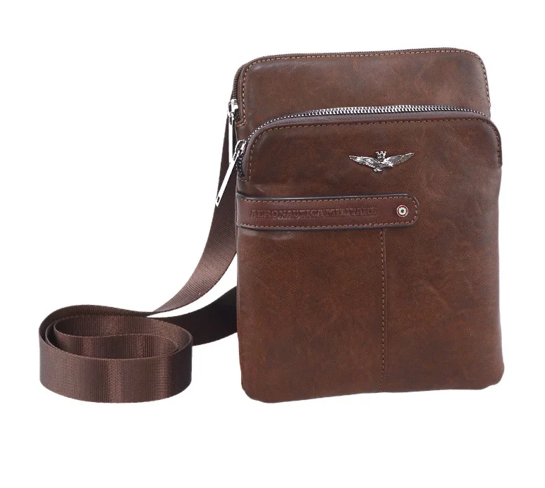 Taška cross Aeronautica Militare Fly AM-392-25 hnedá 1,6 L