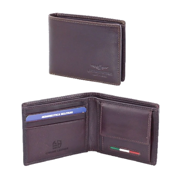 Obrázok z Peňaženka Aeronautica Militare Target AM-170-25 hnedá