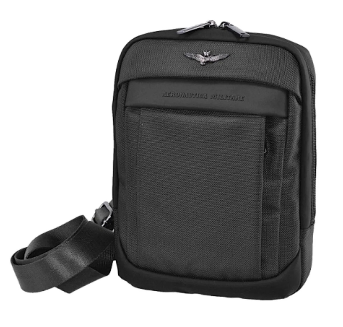 Cross bag Aeronautica Militare Lightning L AM-501-01 black 2,5 L