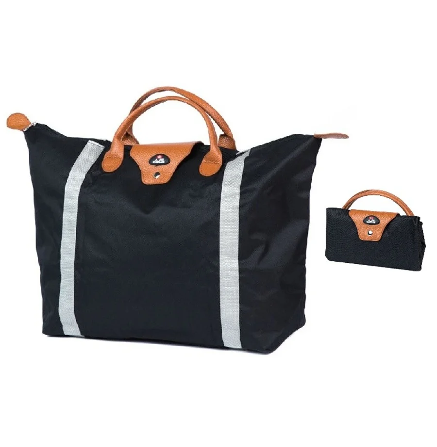 Skladacia nákupná taška Dielle BS-3-01 čierna 30 l