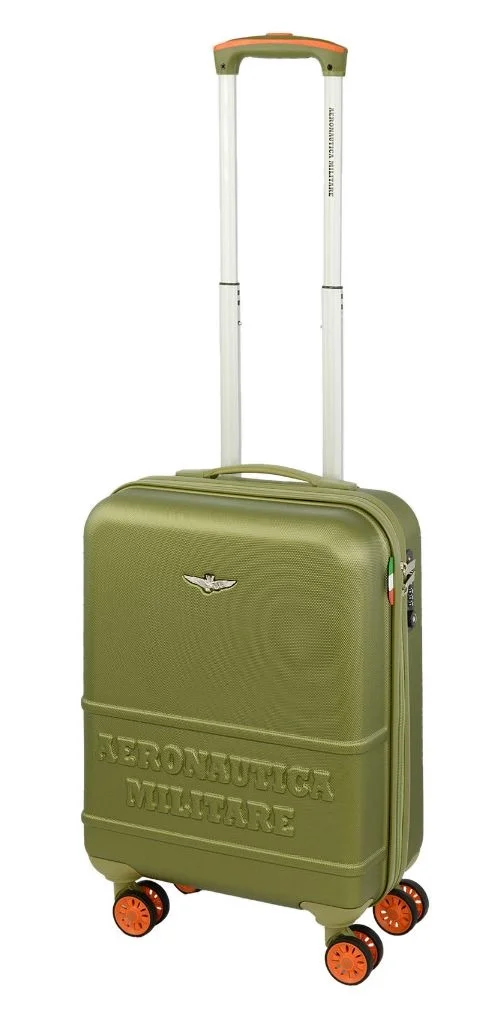 Cestovní kufr Aeronautica Militare Force S AM-220-55-33 zelená 38 L