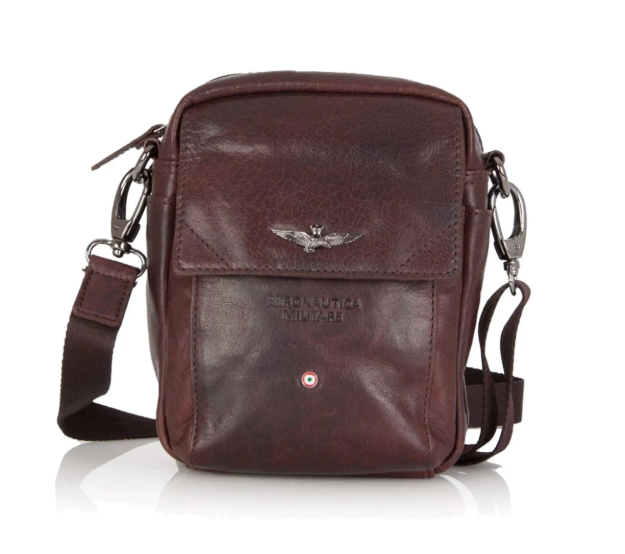 Obrázok z Taška na rameno-opasek Aeronautica Militare Vintage AM-307-25 hnědá 2 L