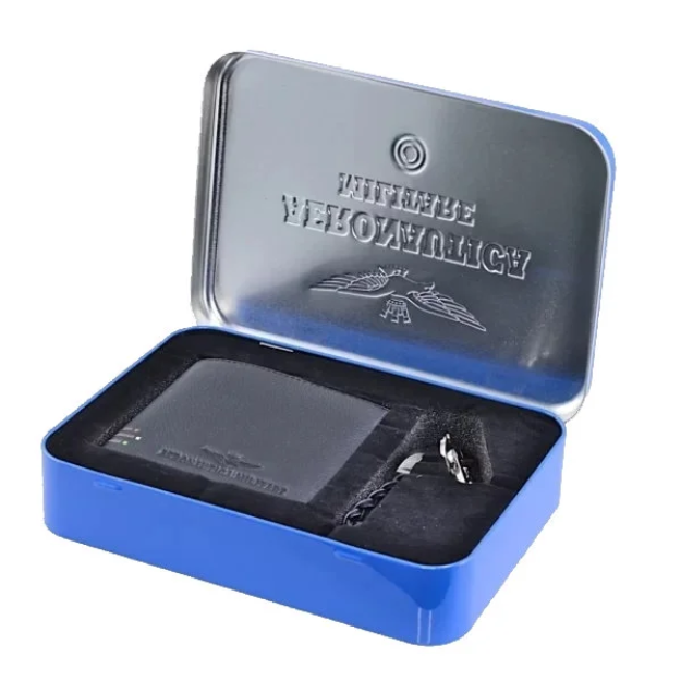 Obrázok z Set Peněženka a přívěsek Aeronautica Militare Gift AM-190-05 modrá