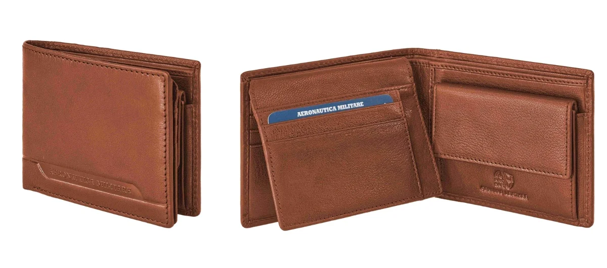 Peněženka Aeronautica Militare Moon AM-233-65 hnědá