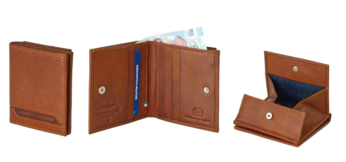 Peněženka Aeronautica Militare Moon AM-234-65 hnědá