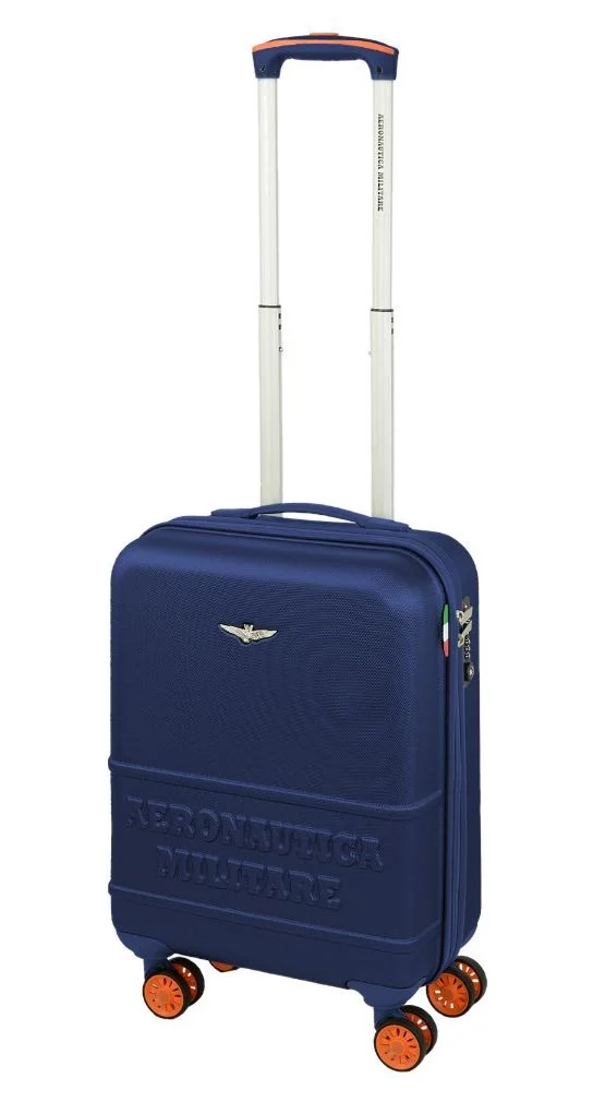 Cestovní kufr Aeronautica Militare Force S AM-220-55-05 modrá 38 L