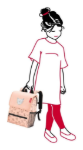 Obrázok z Reisenthel Backpack Kids Cats and dogs rose 5 L