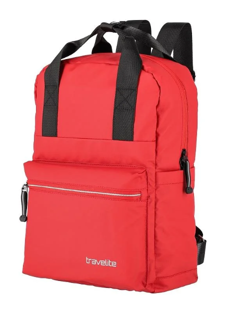 Obrázok z Travelite Basics Canvas Backpack Red 11 L
