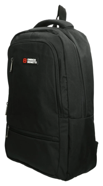 Obrázok z Enrico Benetti Hamburg 15" Notebook Backpack Black 25 L