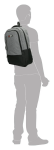 Obrázok z Enrico Benetti Hamburg 15" Notebook Backpack Light Grey 25 L