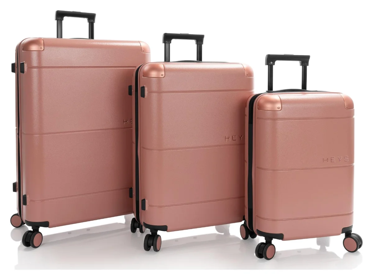 Heys Zen S,M,L Coral S: 47 l / 
M: 81 l / 
L: 125 l HEYS-10164-0019-S3