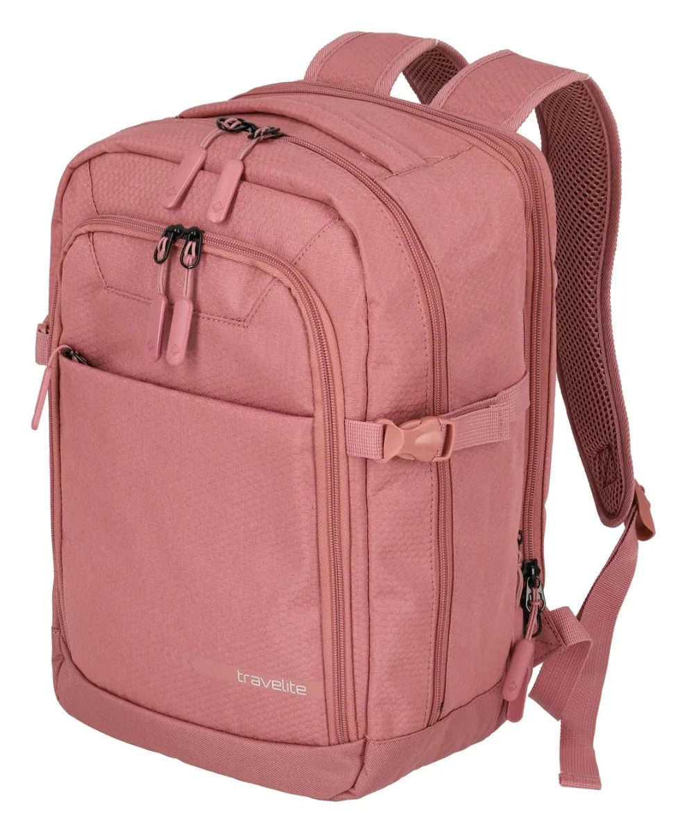 Travelite Kick Off Cabin Backpack Rosé 20/23 L TRAVELITE-6921-14