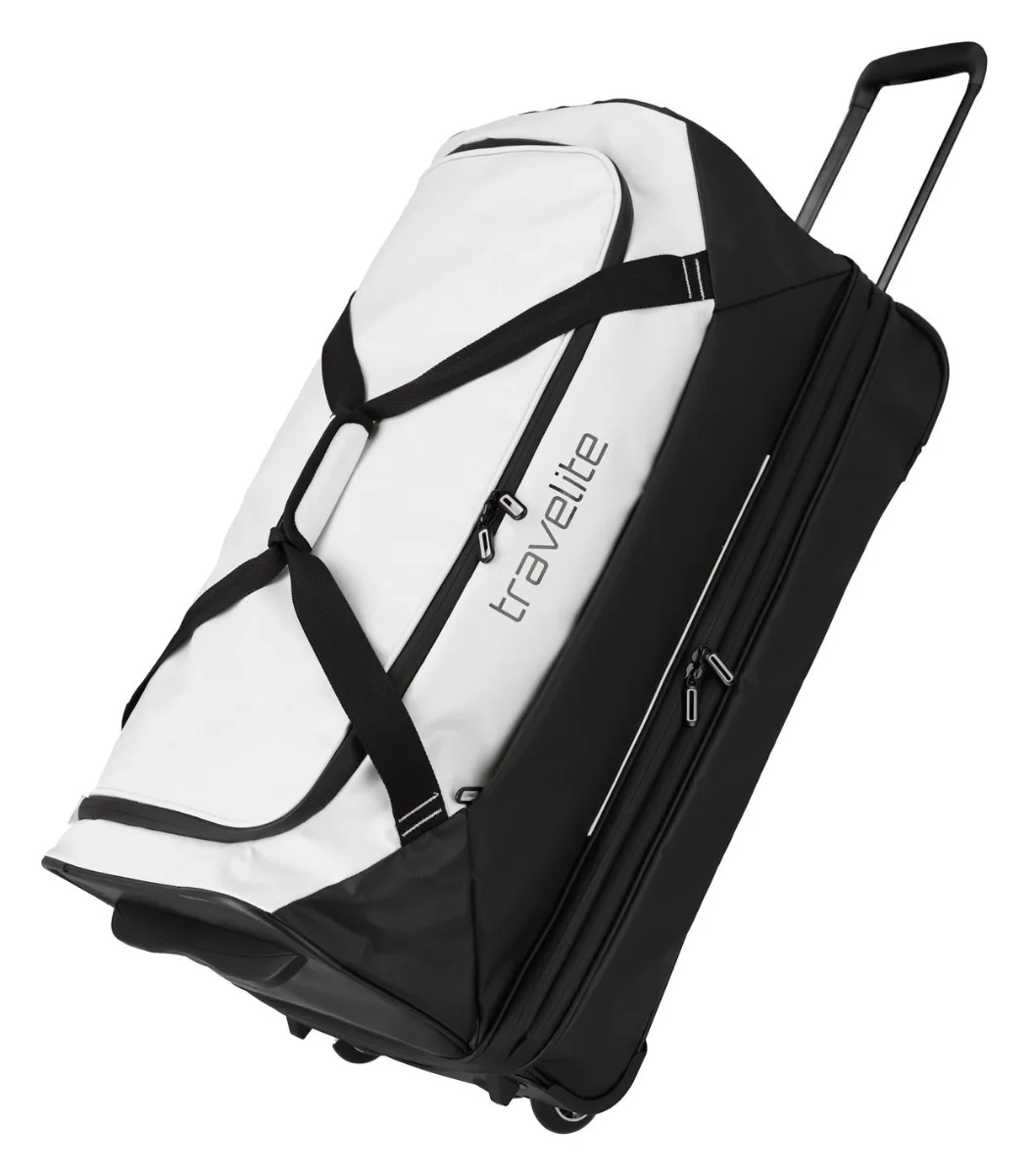 Travelite Basics Wheeled Duffle exp. Black/white 98/119 L TRAVELITE-96284-30