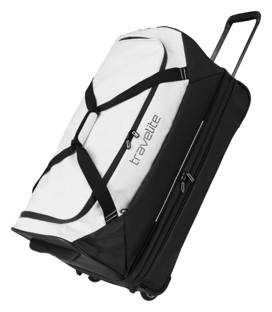 Obrázok z Travelite Basics Wheeled Duffle exp. Black/white 98/119 L