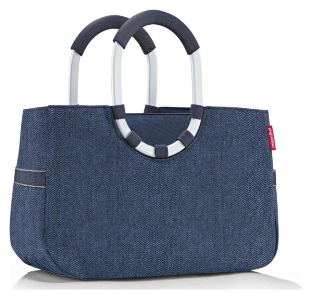 Obrázok z Reisenthel Loopshopper M Herringbone Dark Blue 12 L