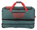Obrázok z Travelite Basics Wheeled duffle L exp Green/orange 98/119 L