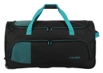 Obrázok z Travelite Basics Fresh Wheeled duffle L Black/petrol 89 L