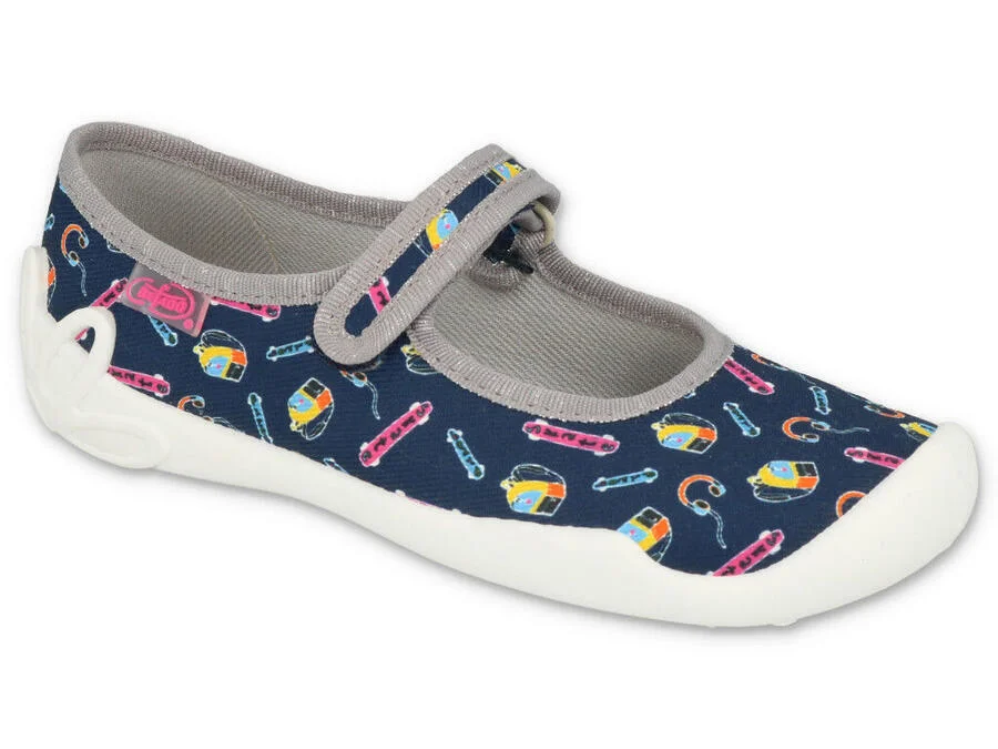 BEFADO 114Y502 dievčenské balerínky modré SKATE 33 114Y502_33