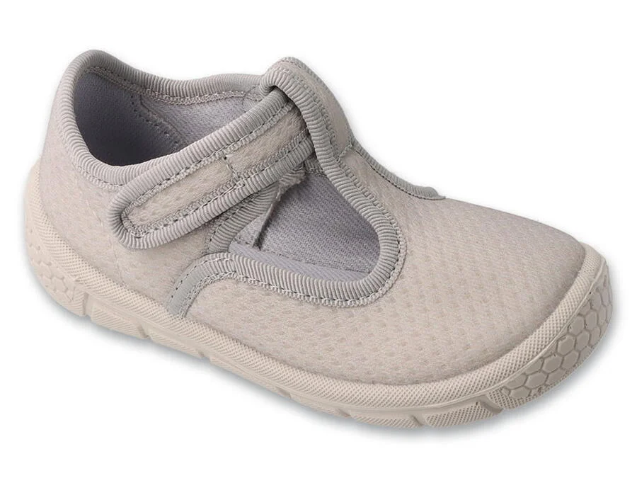 BEFADO 629P004 dětské bačkorky SZ šedé 22 629P004_22