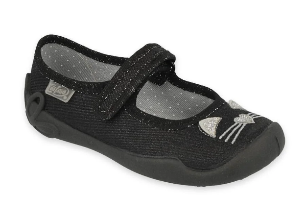 Obrázok z BEFADO 114X450 dievčenské baleríny čierna mačka