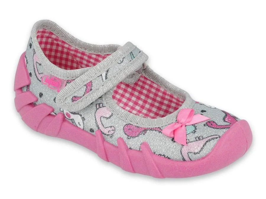 BEFADO 109P204 papuče pink silver 21 109P204_21