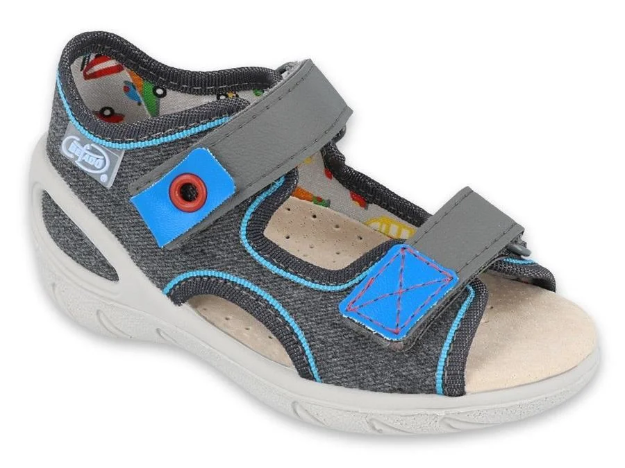 Obrázok z BEFADO 065P132 SUNNY chlapčenské sandále sivé