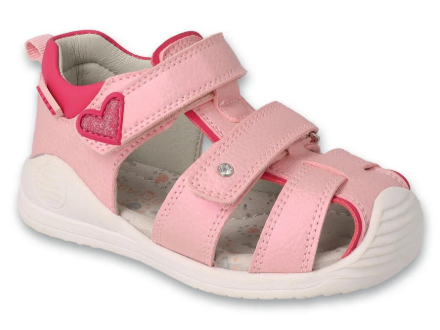 Obrázok z BEFADO 170P082 dívčí sandálky HEART růžové