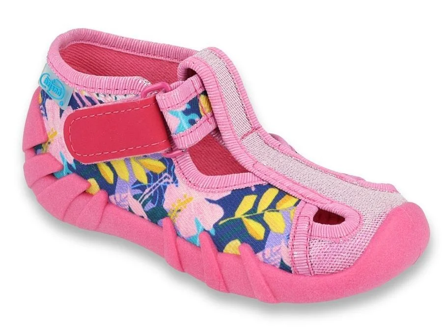 BEFADO 190P097 dievčenské papuče 1SZ kvety 26 190P097_26