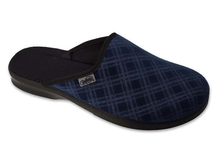 BEFADO 548M050 pánské pantofle LEON ZŠ modré 44 548M050_44