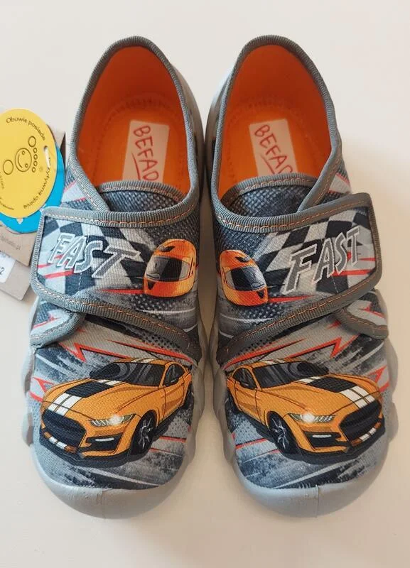 BEFADO 273Y332 chlapčenské papuče sivé FAST 35 273Y332_35