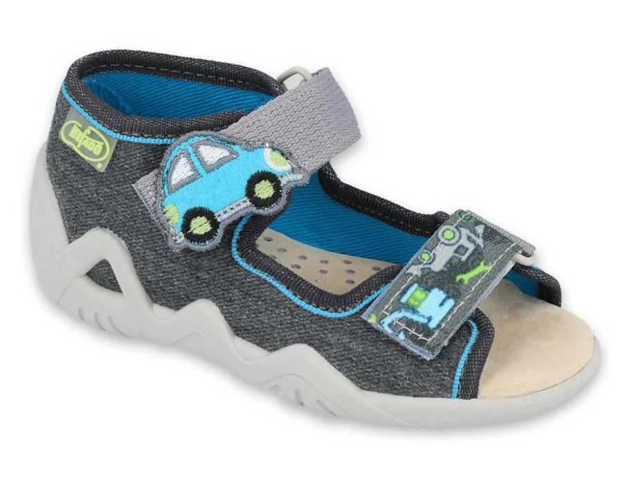 BEFADO 350P012 chlapčenské sandále auto kožená stielka 20 350P012_20