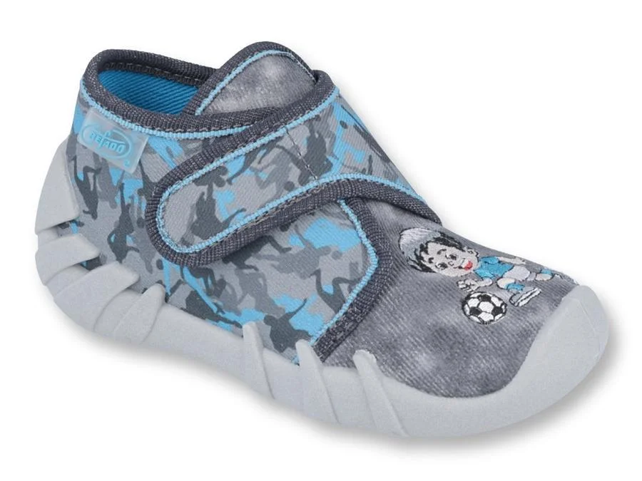 BEFADO 523P014 chlapčenské futbalové nohavice na suchý zips v sivej farbe 20 523P014_20