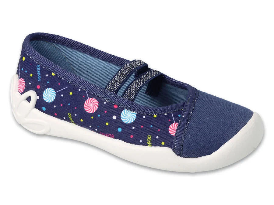 BEFADO 116Y6 dievčenské balerínky 2g modré 35 116Y316_35