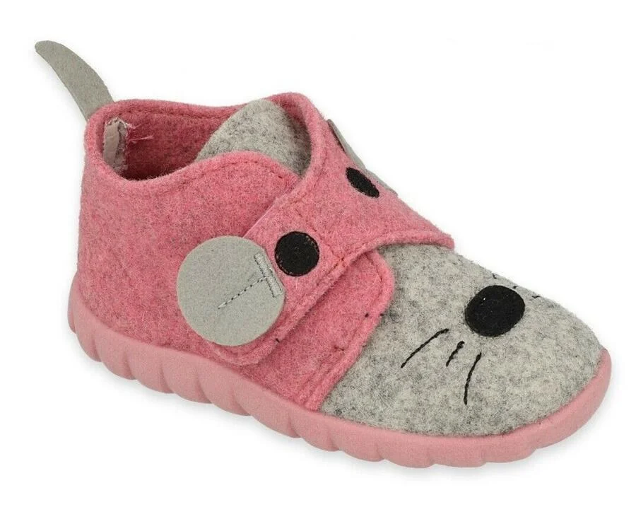 BEFADO 526P104 dievčenské papuče SZ zvierat 26 526P104_26