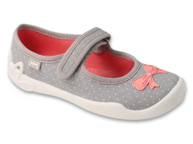 Obrázok z BEFADO 114X554 dívčí balerínky šedé mašlička