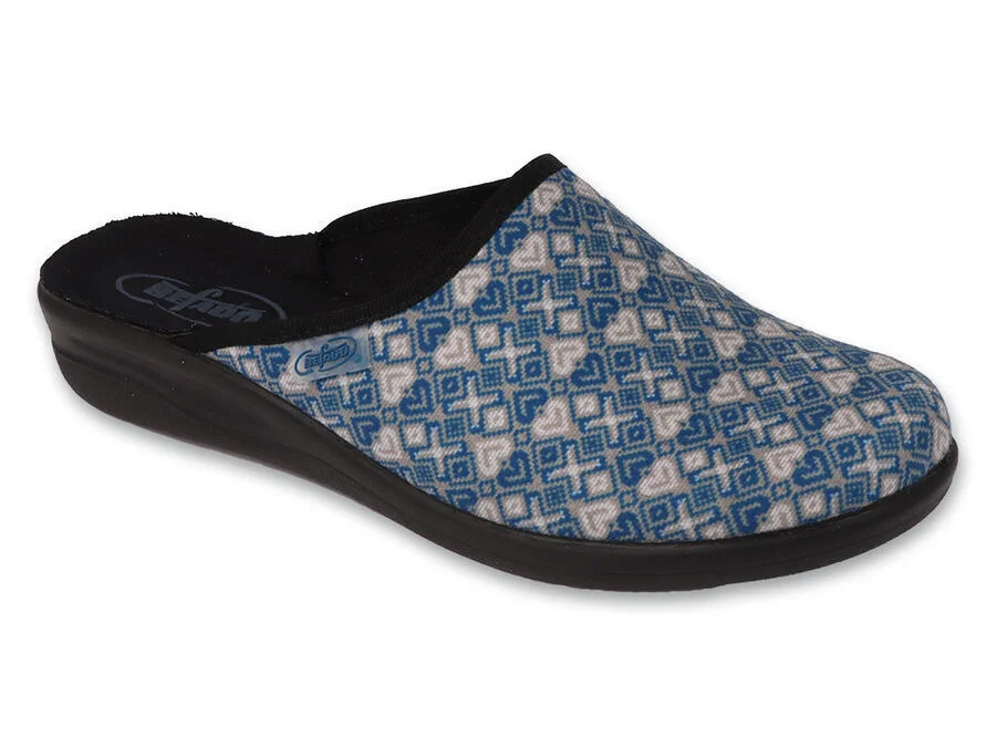 BEFADO 551D004 dámské pantofle PATI ZŠ modré 39 551D004_39