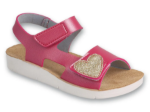 Obrázok z BEFADO 068Y009 dívčí sandálky CLIP srdíčko